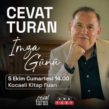 Cevat Turan kitabını imzalayacak