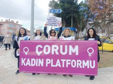 Çorum Kadın Platformu'ndan çağrı